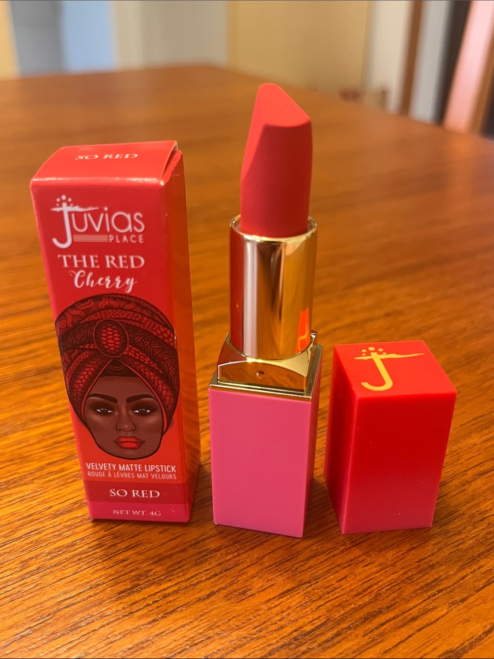 Juvia's Place The Red Cherry Velvety Matte Lipstick — So Red